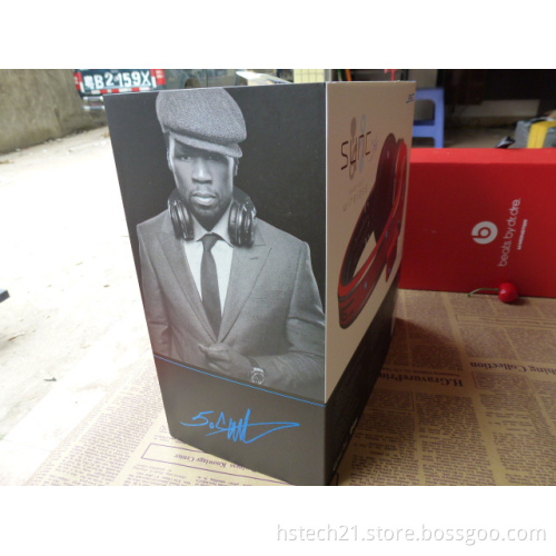Wired&Wireless SMS Audio Street by 50 Cent sync Over-Ear Wired Stereo DJ Headphones in black,white,red,blue.